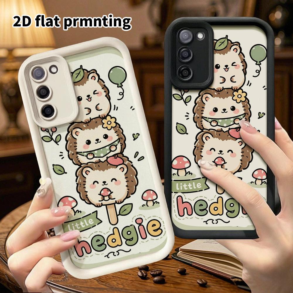 Phone Case: 2D flat Samsung Galaxy A34 A35 M05 M06 S20 S22 S21 FE Plus 5G protective case, Doudoule little hedgehog, perfect Christmas and Halloween h