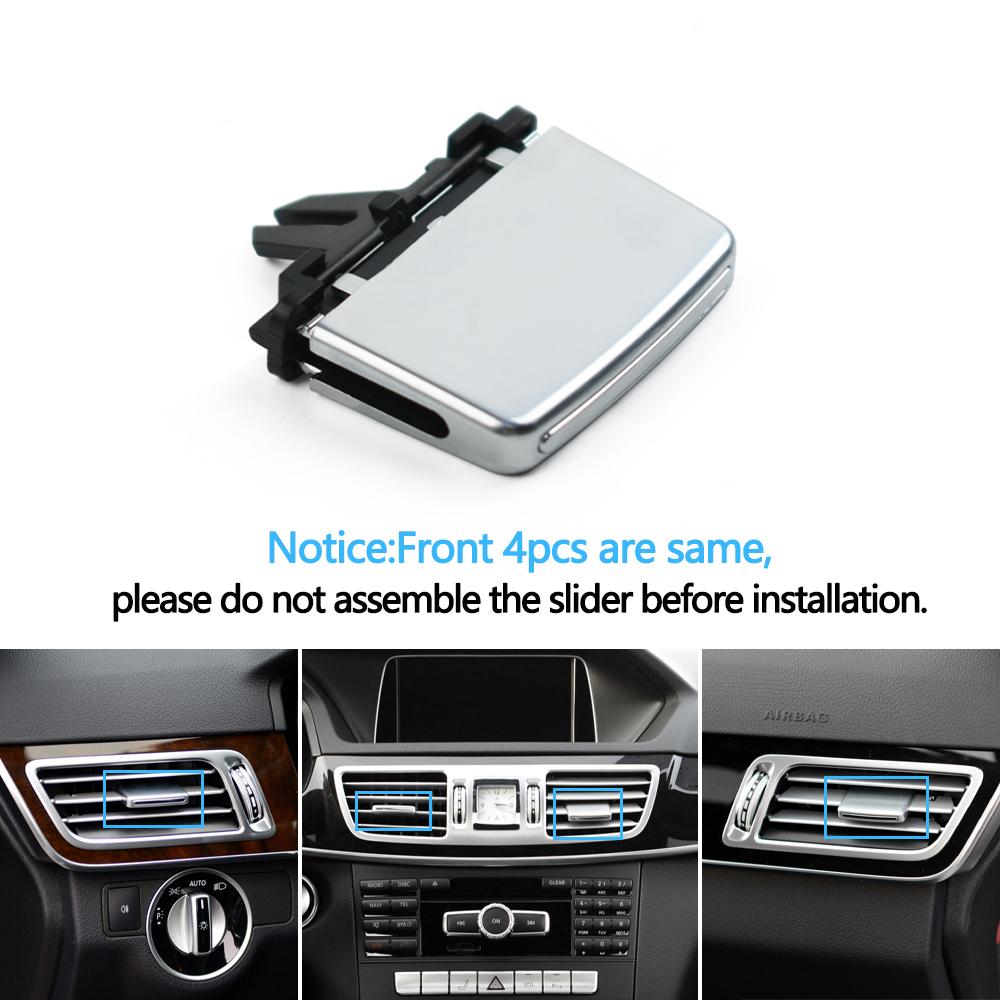 Передняя панель, центральная левая и правая вентиляционная решетка переменного тока, ремонтный комплект или зажим для Mercedes Benz Sedan W212 E260 E350 2013-2015