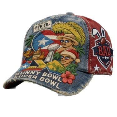 New D digital printing curved brim baseball cap adult casual retro elements