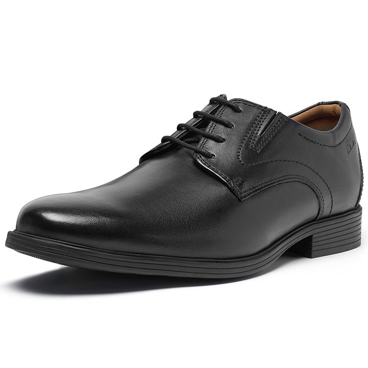 Clarks Модные Британские Классические Туфли Дерби Формальные Кожаные Туфли Мужская обувь Черные 261529188