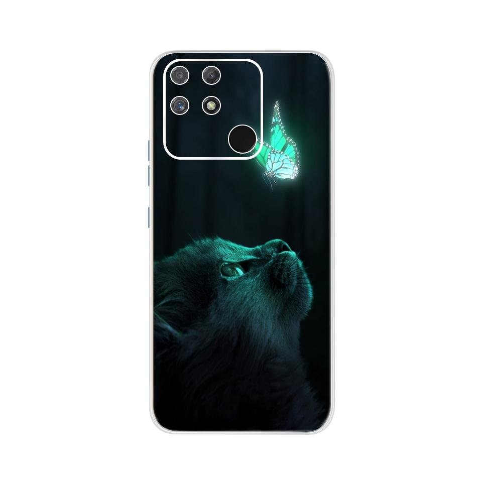 Soft Silicone Case For Raelme Narzo 50A RMX3430 Phone CaseTransparent TPU Cover For Realme Narzo50a 50 A 6.5" Back Cases Bumper
