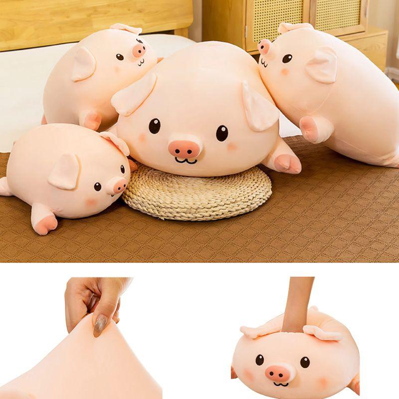 Cute 157314in Kiki Piggy Plush Toy Soft Doll Pillow Hug Doll Children Gift