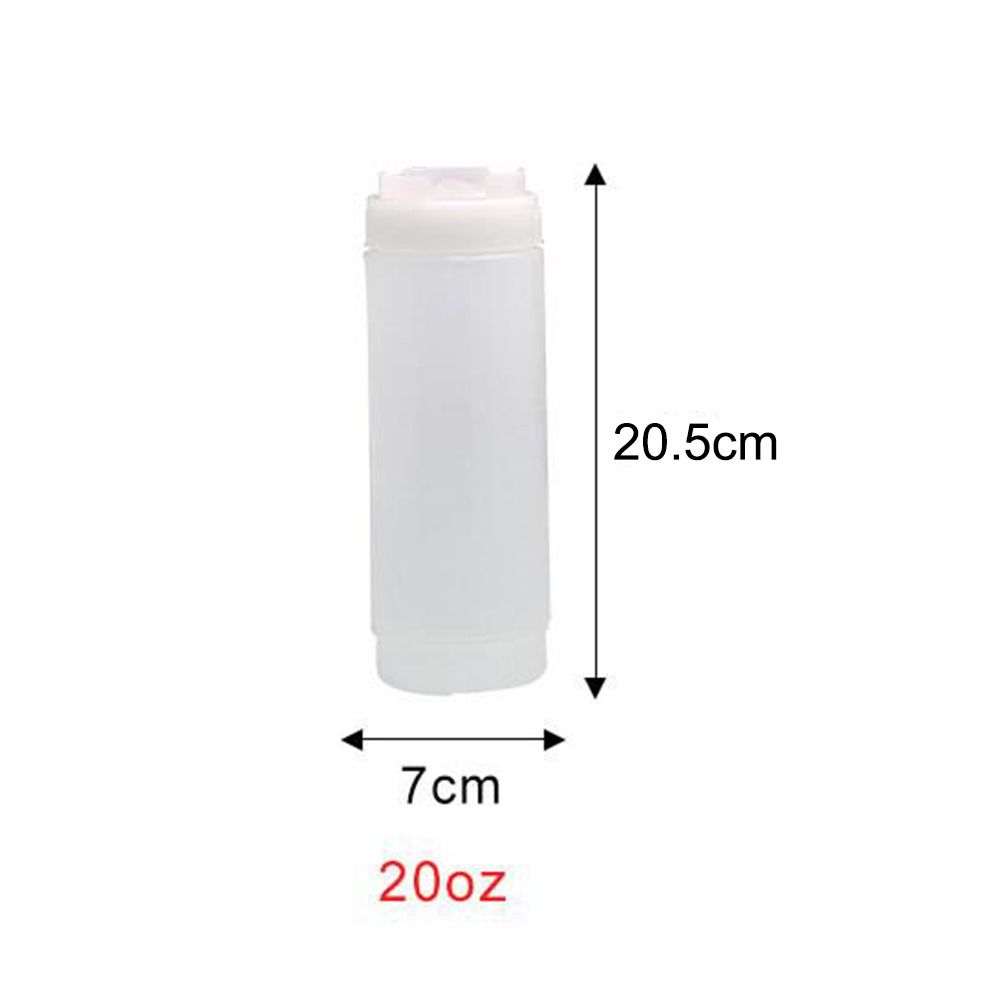 Double Head Sauce Bottles Big Capacity Plastic Squeeze Bottles Portbale 16oz 20oz 24oz Tomato Catchup Dispenser Picnic Cooker