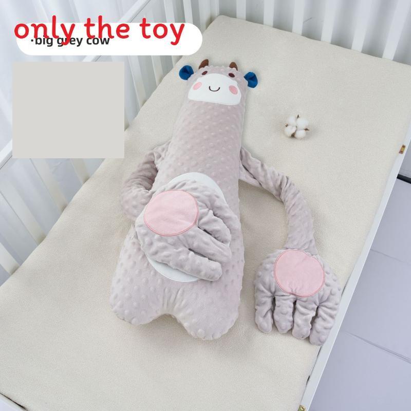 Детская мультяшная плюшевая подушка в виде животного с функциями похлопывания и музыки для сна и успокоения