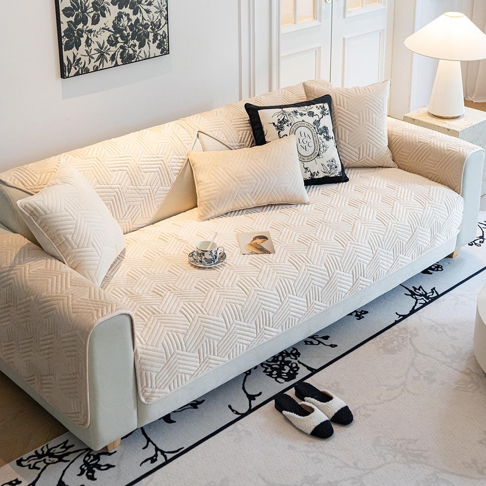 Зимняя хрустальная бархатная диванная подушка, новая легкая французская кремовая подушка в стиле тканевая кожаная диванная подушка