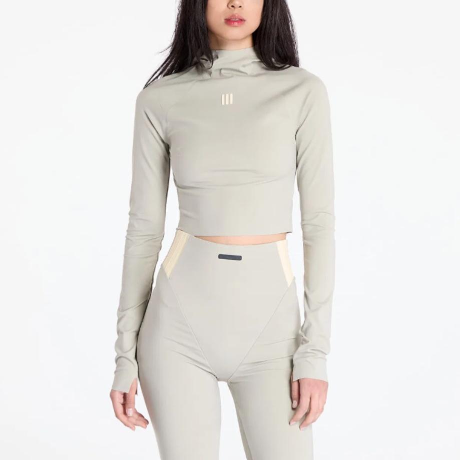 Fear Of God Athletics Women'ss Base Layer Crop Hoodie Sesame IN5903