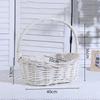 Oval Handhold Weaving Basket With Handle Braided Basket Retro Basket with Handle  Candy Snack