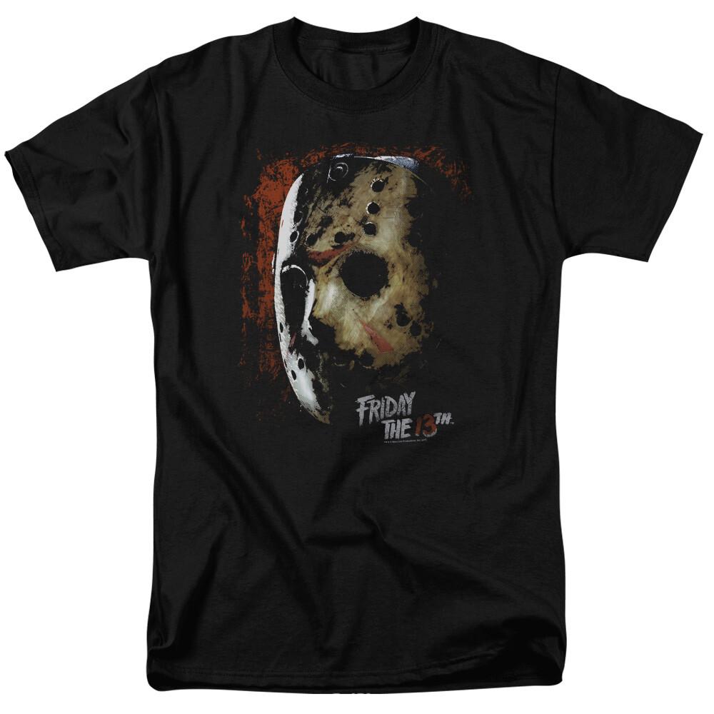 Friday The 13th Mask Of Death T Shirt Licensed Horror Movie Retro Classic Black