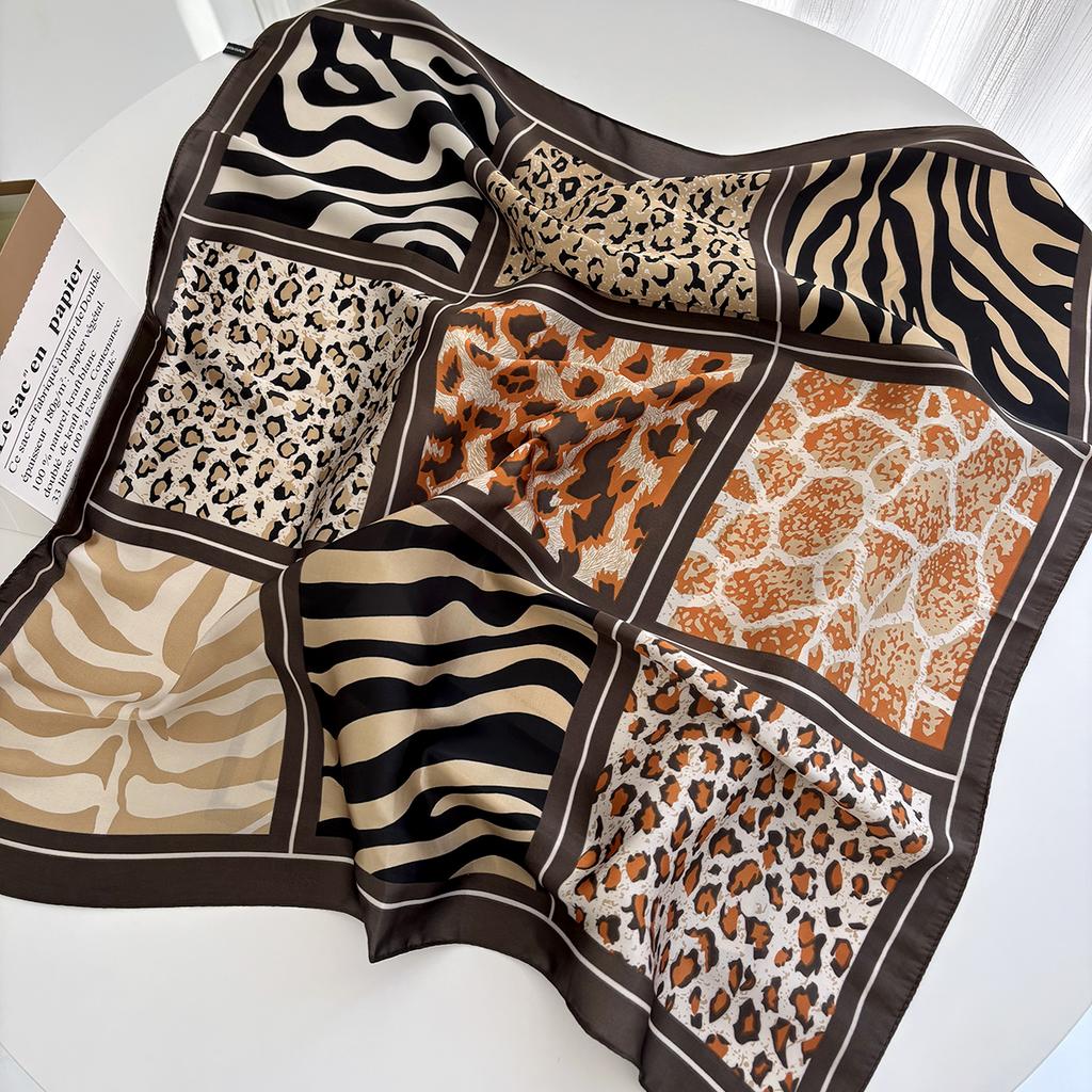 Luxury Polka Dot Silk Square Scarf Women Hijab Hair Bands Neckerchief Female Satin Shawl Ribbon Headband Fashion Wraps Bandana