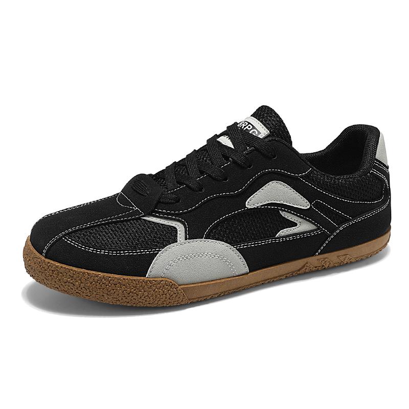 High Quality New Lace-up Men Jogging Shoes Flat Outdoor Walking Luxury Skateboard Man Casual Sneakers Mesh Breathable Retro 46