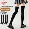High Pressure Calf Socks for Women, Autumn And Winter Strong Compression Slim Leg JK Socks, Knee-High Socks, High Tube Black Thigh-High Socks