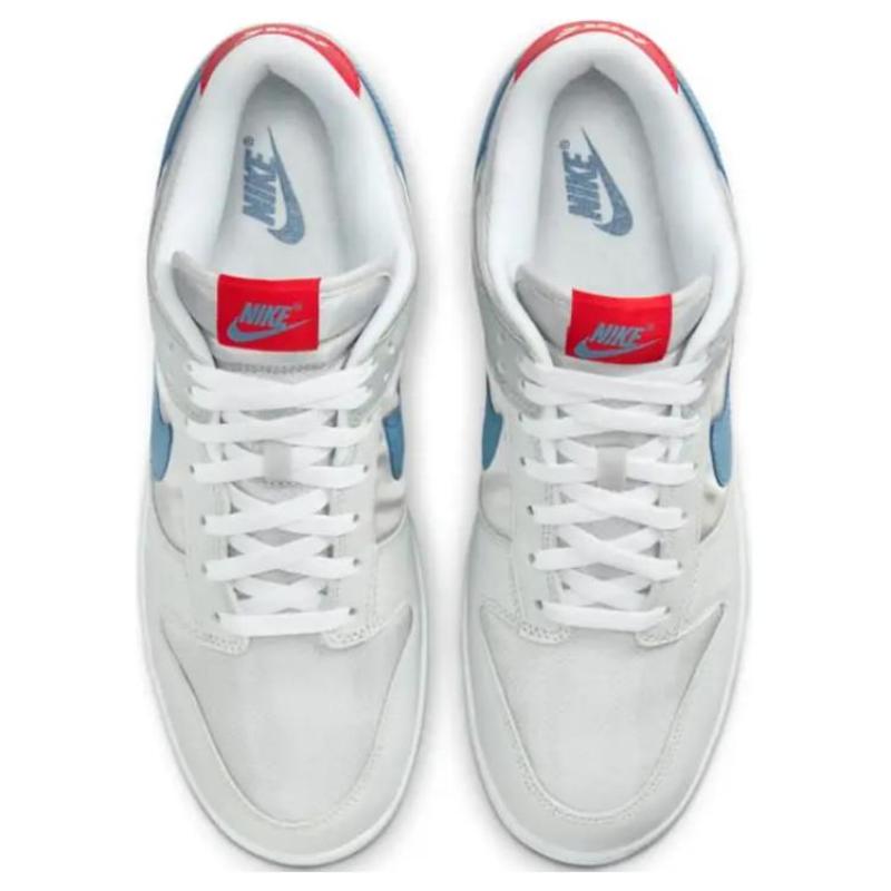 Nike Dunk Low удобные и универсальные низкие кеды для скейтбординга унисекс серебристо-синие HF0391-001