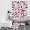 Небольшая занавеска для душа с цветочным принтом и цифровой печатью, водонепроницаемая занавеска для ванной комнаты, душа