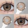Eyeshare Красные контактные линзы 2 шт. Цветные линзы Контактные линзы с контейнером Натуральный размер Контактная косметика Годовые