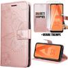 Shockproof Case - Booling - for Samsung Galaxy A32 5G - Pink PU Leather - Butterfly Pattern - Video Stand