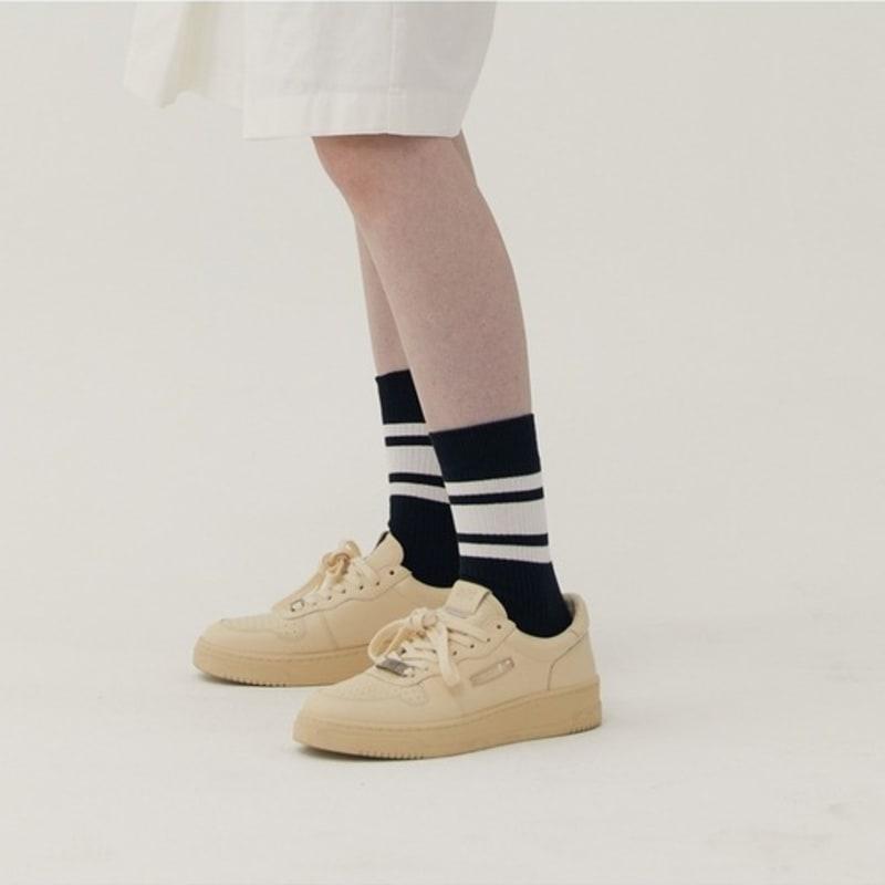 SPNK Mid-length Striped Socks_Black