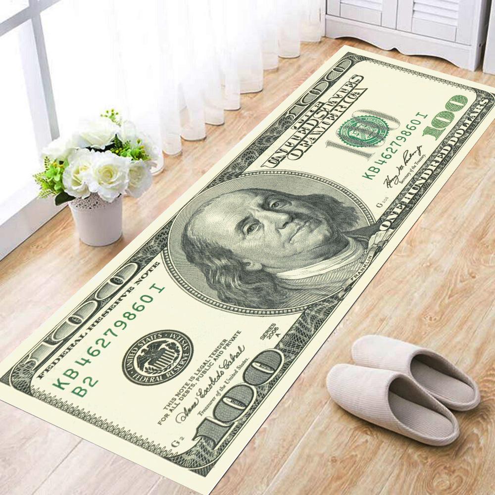Dollar Pattern Non Slip Rug For Living Room Kitchen Bathroom Hallway Entrance Home Decor Floor Mat