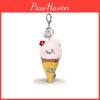 Ice Bear Cream Plush Keychain With Flower Decoration For Teens Collectors And