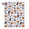 DIY Nail Decorations Halloween Self Adhesive Stickers, Pumpkin Bat Moon Star Manicure Decals, Art Accessories Decoration Stickers for Home Salon