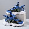 2025 Boys Mesh Breathable Casual Sneakers Girls Medium and Older Children Velcro Lightweight Casual Running Shoes