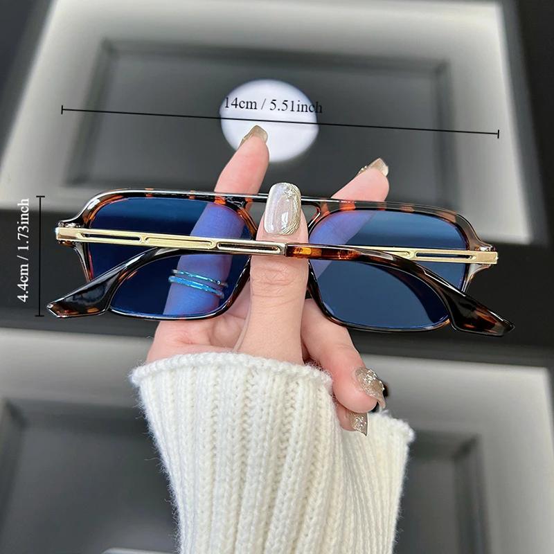 Квадратные винтажные солнцезащитные очки женские дизайнерские брендовые леопардовые солнцезащитные очки женские модные океанического цвета маленькая оправа