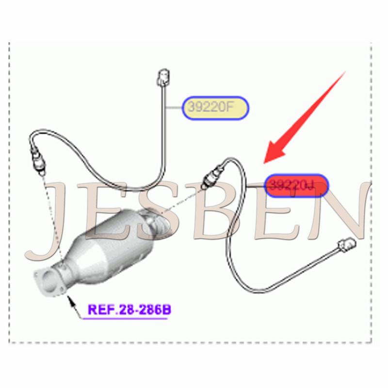39230-2GTB2 392302GTB2 Rear Exhaust Gas Temperature Sensor Fit For Hyundai Santa Fe 2018- KIA Sorento 2015-2018 2.4 GDI G4KJ