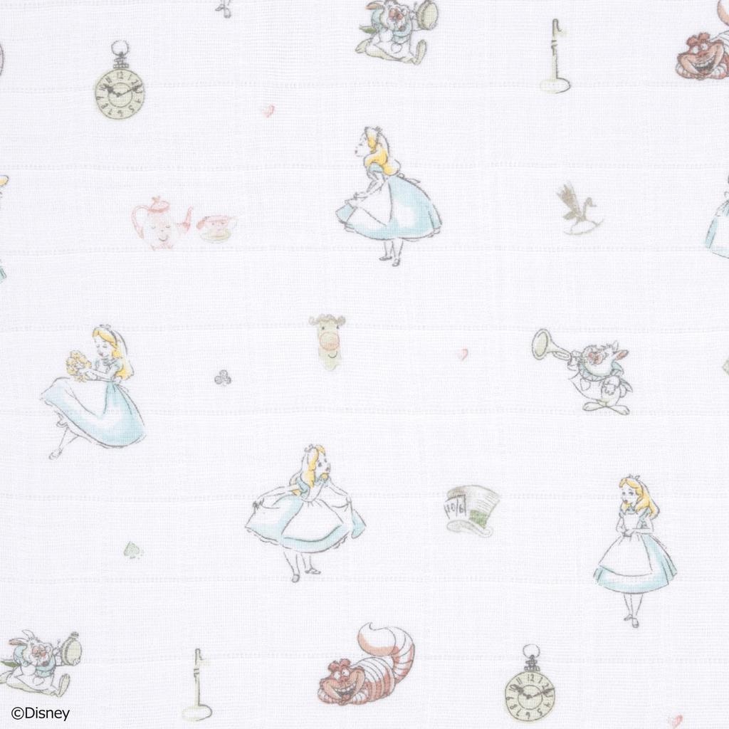 Aden anais 3 мочалки японские настоящие Disney Алиса в стране чудес классическое одеяло мечты AWCC30013DI 30 x 30 см полотенце-петля полотенце марля носовой платок