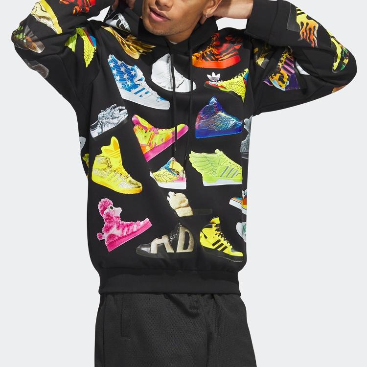 adidas Худи из Архива Джереми Скотта 'Черный' Мужское IA0097