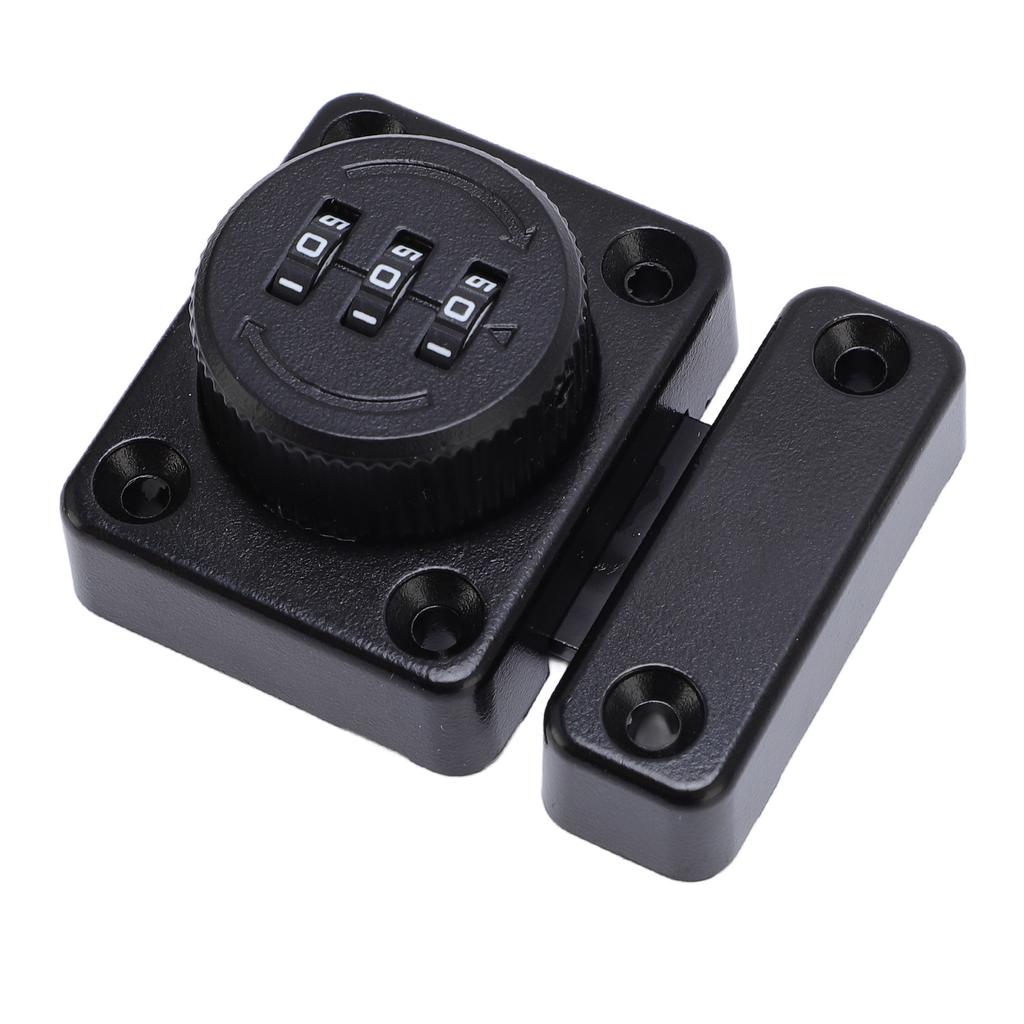 Cabinet Mechanical Combination Lock Aluminum Alloy Enhanced Security Left Right Universal Black