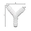 Plastic Y Hose Connector 8mm