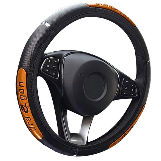 38 см модный дракон дизайн из искусственной кожи автомобильный руль чехол интерьерный декор