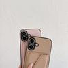 Чехол для iPhone 17: Кожаный чехол-кошелек на ремешке через плечо с узором личи для Apple 14 Pro