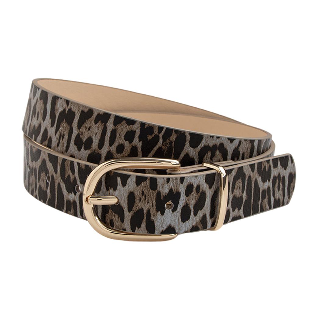 Stylish Animal Print Waist Belt PU Leather Waistband For Women Daily Wear All Matching Waist Decorative Accessory