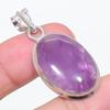 Natural Sage Amethyst Gemstone 925 Sterling Silver Jewelry Pendant 1.77" Y4a88