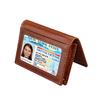 Stylish Simplicity Mens and Womens Leather Coin Purse ID Case Business Card Holder Bag Anti-magnetic RFID Anti-theft Card Small Wallet