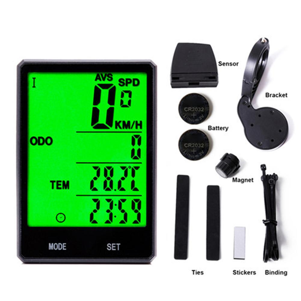 Wired and Wireless Bicycle Computer 2 8 Inch Display with Long Backlight and IPX6 Waterproof for Outdoor Adventures 1
