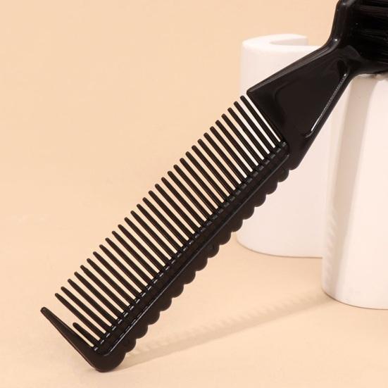 Dual-Use Hair Brush Comb Portable Gentle Cleaning Compact Comfortable Fluffy Beard Comb for Broken Hair