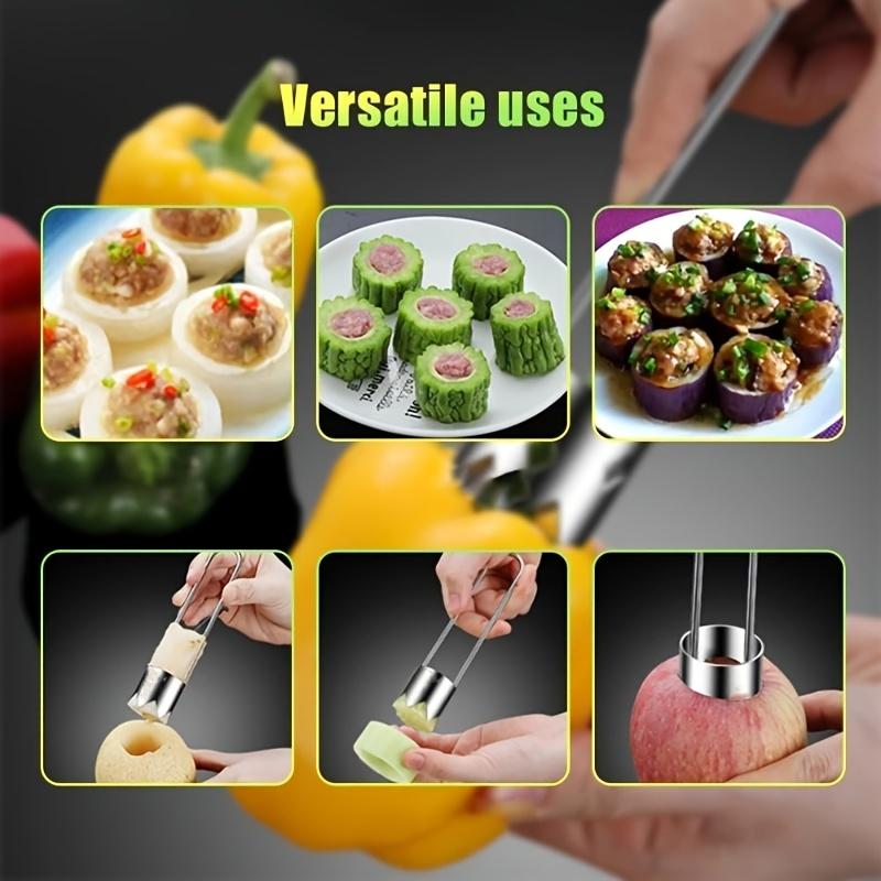 Purchased Products Stainless Steel Coring Device Fruit and Vegetable Coring Device Kitchen Tools Chili Melon Apple Coring 4