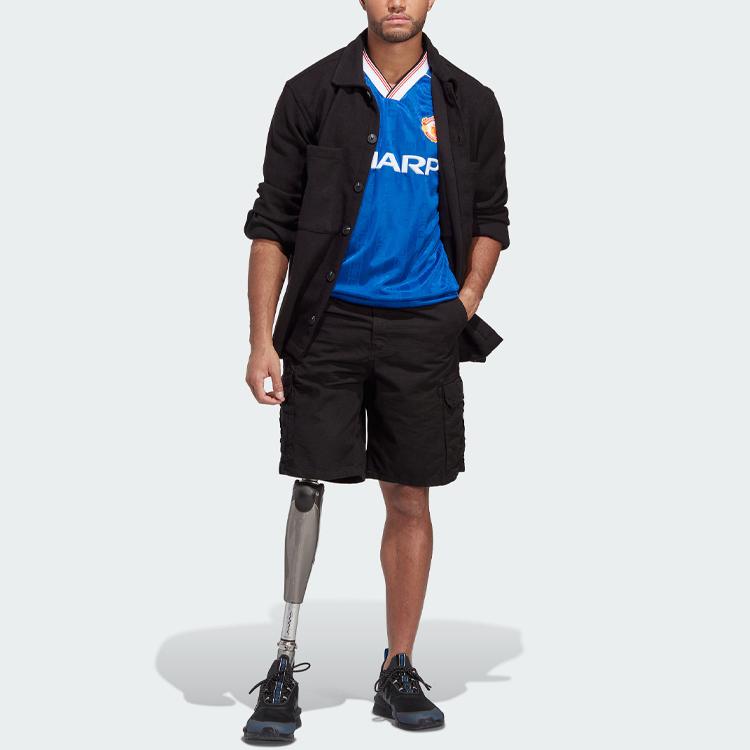 Adidas Originals Manchester United 1988-90 Third Kit Retro Football Shirt Men Tops Academy-Blue IP5544