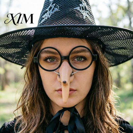 Cosplay Witch Nose Accessory Wicked for Adults, Realistic Fake Nose, Fairy Tale Halloween Props Costume with Fixed Rope