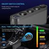Extractme автомобильный адаптер прикуривателя разветвитель 120 Вт QC3.0 USB быстрое зарядное устройство 4-портовая розетка с вольтметром авто