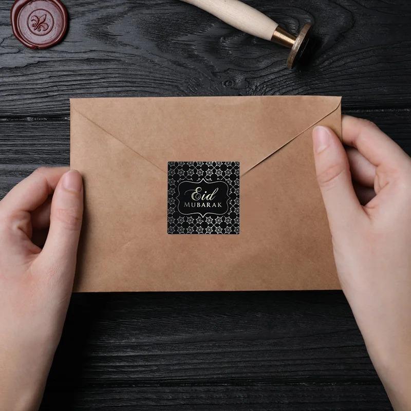 Рамадан Карим ИД Мубарак Наклейки для упаковки подарков Ислам Мусульманский Рамадан Декор ИД Подарочные этикетки для дома и празднования