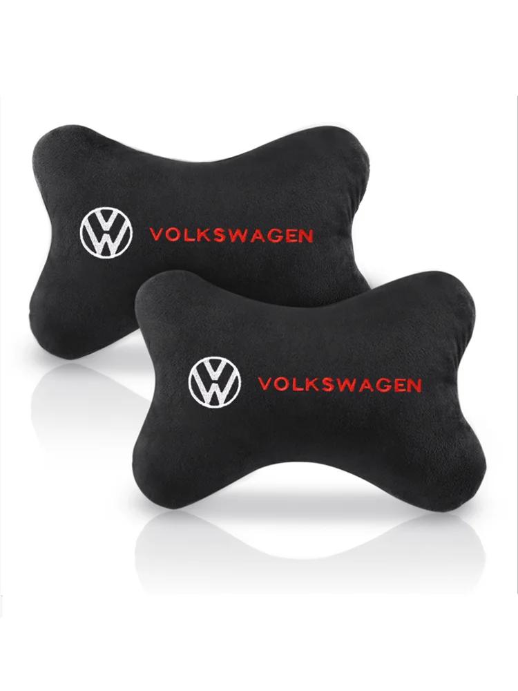 lmn1 ·Car Headrest Cover Auto Seat Cover Head Neck Rest Pillow for VW Volkswagen Golf Polo Passat Touran Jetta Car Styling