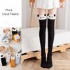 Winter Women's Stockings Keep Warm Above Knee Thick Stockings Coral Fleece Jk Cute High Stockings