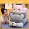 Cute Pig Cartoon Mouse Hamster Bed Pillow Girls Office Lunch Plush Gift Toy