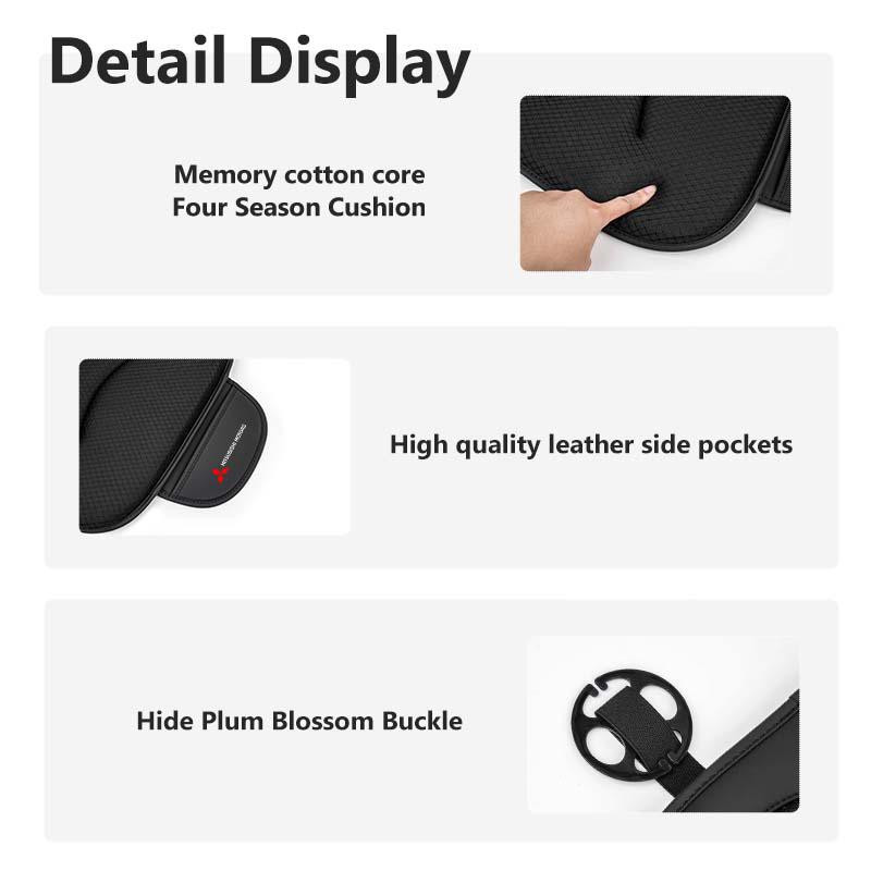 cxytvd1 For Mitsubishi Car Seat Breathable Ice Silk Pad Non-slip Cushion Storage Bag Mat Accessories Outlander Pajero Sport Lancer EX