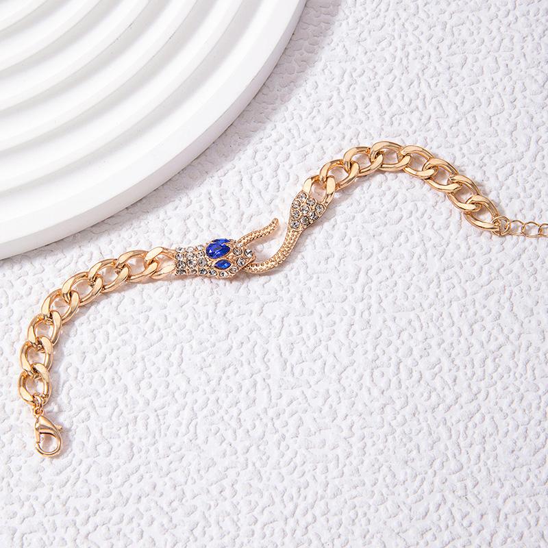 Винтажный браслет из циркония в виде змеиного глаза для женщин, элегантный браслет для вечеринки с животными, ювелирный подарок