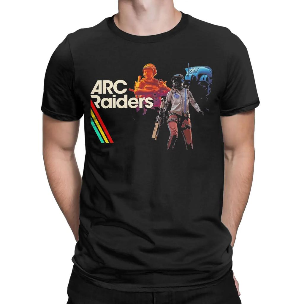 Arc Raiders Печатная хлопковая футболка Мужская Повседневная Свободный крой Пара Мода Уличная одежда harajuku графические футболки оверсайз футболка