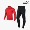 Team Goal Mens Sportswear Trainwear Set Red