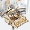 3D Wooden Puzzle Music Box Piano Model Kit DIY Assembly Musical Instrument Building Kits Home Decor Crafts Gift for Adults Kids